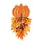 Glitzhome&#xAE; 22.5&#x22; Fall Metal Pumpkin &#x26; Sunflower Wall D&#xE9;cor